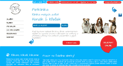 Desktop Screenshot of petklinika.cz